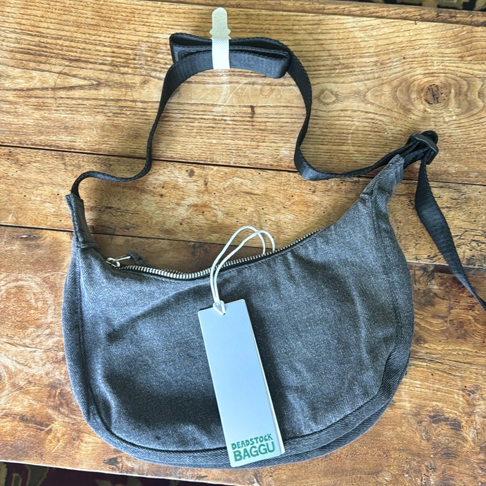Baggu deadstock denim crescent